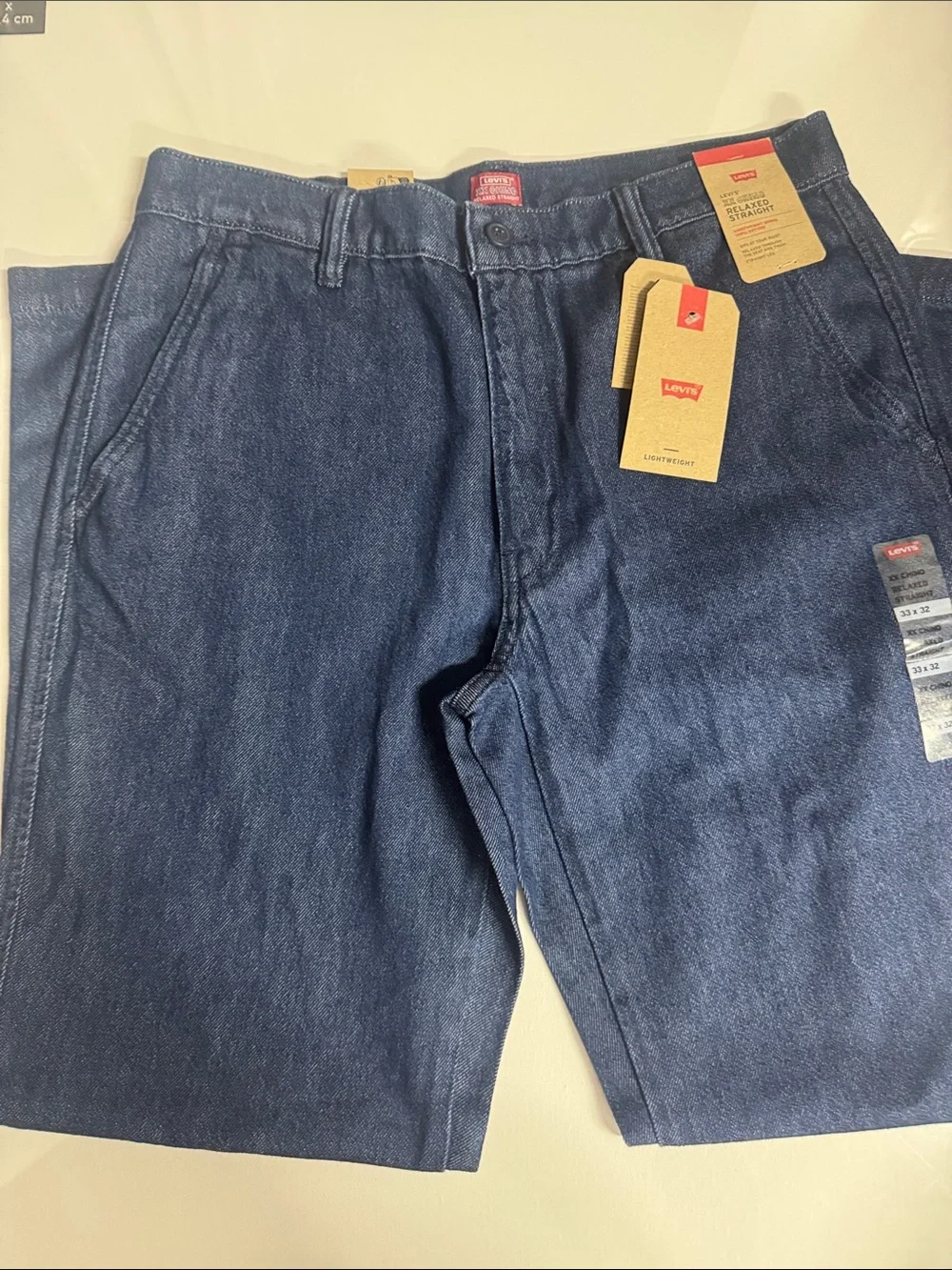 Levis Chinos Mens 33 32 Denim Relaxed Straight